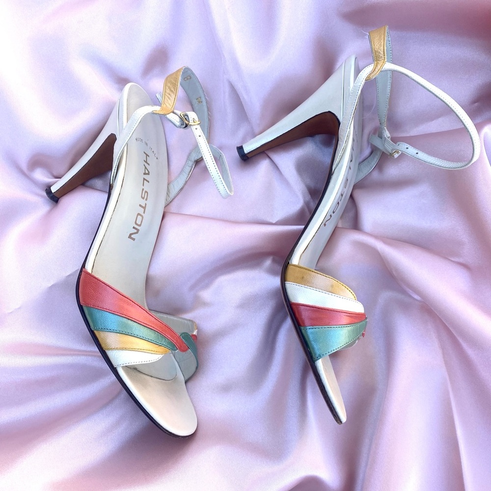 Vintage Halston high heel shoes